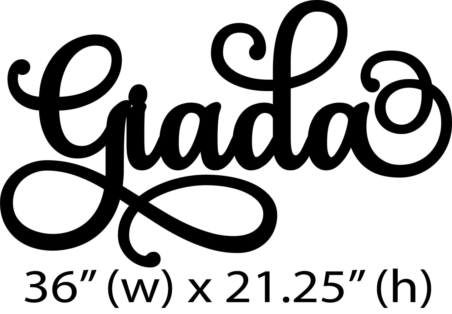 Custom Name Sign, Fancy Script Name sign - Personalized Wood Signs