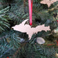 Yooper Christmas Ornament, Yooper Wood Ornament, Upper Peninsula Wood Ornament, Upper Michigan Ornament