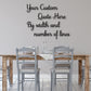 Wall Quotes, Custom Wood Words by total width span of phrasing