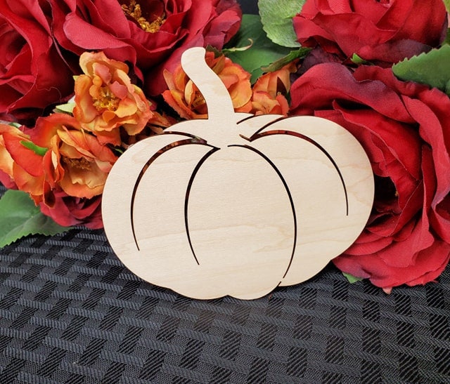Pumpkin wood cutout, Pumpkin cutout shape, Pumpkin shape for crafts, Laser Cut Pumpkins Unfinished, Halloween Fall Decor, 2-24 in wide 1/4"
