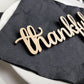 Thankful Place Cards, Thanksgiving Name Plates, Thankful Wooden Word, Holiday Decor, Thanksgiving Place settings, Small Wood Thankful Sign