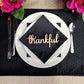 Thankful Place Cards, Thanksgiving Name Plates, Thankful Wooden Word, Holiday Decor, Thanksgiving Place settings, Small Wood Thankful Sign