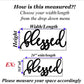 Blessed Sign, Wooden Word Wall Art, Home Decor