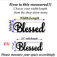 Blessed sign, Blessed Wood Sign, Blessed Wall Decor, Thanksgiving Decor, Blessed Word Sign, Wood Blessed Sign, Blessed Family Sign decor