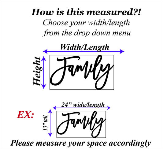 Family sign, Family Wood Sign, Family Wall Decor, Thanksgiving Decor, Family Word Sign, Wood Cut Out Family Sign, Family & Dining room decor