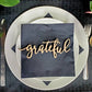 Grateful Place Cards, Grateful sign, Thanksgiving table setting, Holiday Decor Thanksgiving Place settings, Small Wood Grateful Sign