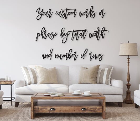 Custom wood words - Custom Phrases - Personalize any custom phrase