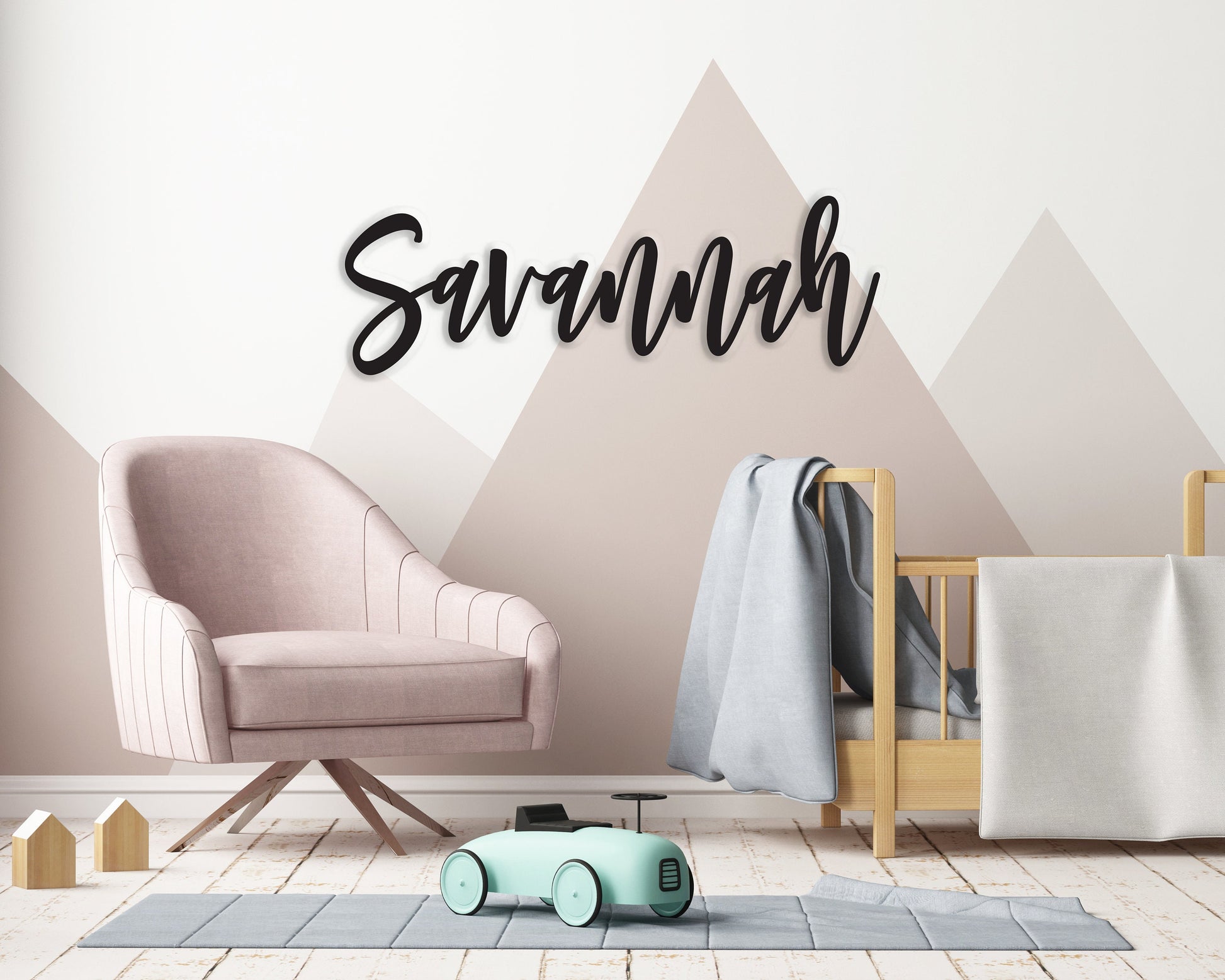 Personalized Name Sign - Nursery decor or other personalized wood word