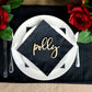 Custom Name Place Cards for Wedding Table Settings, Thanksgiving plate settings or any other special occasion event.