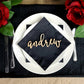 Custom Name Place Cards for Wedding Table Settings, Thanksgiving plate settings or any other special occasion event.