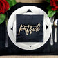 Custom Name Place Cards for Wedding Table Settings, Thanksgiving plate settings or any other special occasion event.