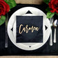 Custom Name Place Cards for Wedding Table Settings, Thanksgiving plate settings or any other special occasion event.