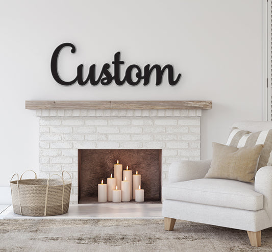 Custom Wood Word, Personalized Word sign