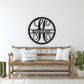 Custom Last Name & Monogram Sign with Letter Initial, Circle / Round Family Name Sign, Personalized Home Decor