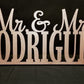 Custom Wedding Name Sign For Head Table, Mr & Mrs sign for sweetheart table