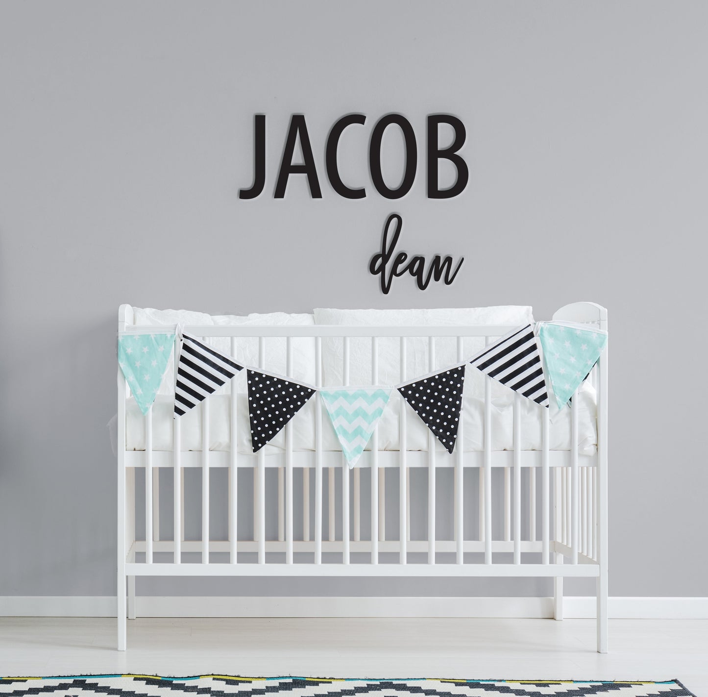 Custom Name Sign, First is in all capital letters & Middle Name is cursive, with first letter lowercased. Personalized Name Sign, Handwritten Font Personalized Wood Name Sign. Wooden Name Childrens Name sign. Various colors and sizes available