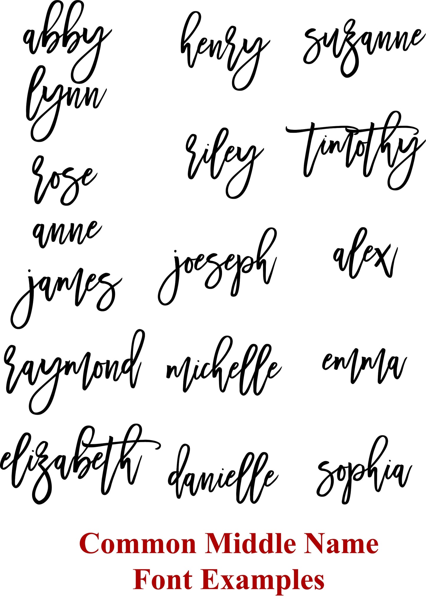 Custom Name Sign, First & Middle Name Nursery Decor - Baby Shower gift