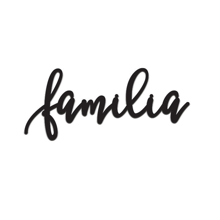 FAMILIA sign, Familia Wood Sign, Familia Wall Decor, Thanksgiving Decor, Familia Word Sign, CutOut Familia Sign, Familia & Dining room decor