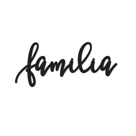 FAMILIA sign, Familia Wood Sign, Familia Wall Decor, Thanksgiving Decor, Familia Word Sign, CutOut Familia Sign, Familia & Dining room decor