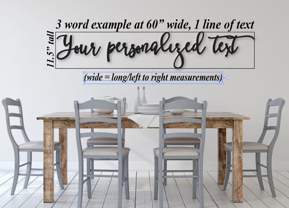 Custom wood words - Custom Phrases - Personalize any custom phrase