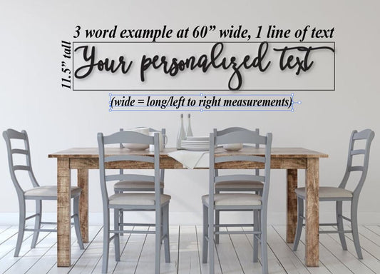 Custom wood words - Custom Phrases - Personalize any custom phrase