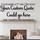 Wall Quotes, Custom Wood Words by total width span of phrasing