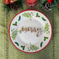 Merry Place Cards, Christmas Plate cards, Christmas Wooden Word, Holiday Decor, Christmas Place settings, Small Wood Merry Sign