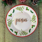 Peace Place Cards, Christmas Plate setting cards, Christmas Wooden Word, Holiday Decor, Christmas Place settings, Small Wood Peace Sign