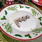 Peace Place Cards, Christmas Plate setting cards, Christmas Wooden Word, Holiday Decor, Christmas Place settings, Small Wood Peace Sign