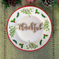 Thankful Place Cards, Christmas Name Plates, Thankful Wooden Word, Holiday Decor, Christmas Place settings, Small Wood Thankful Sign