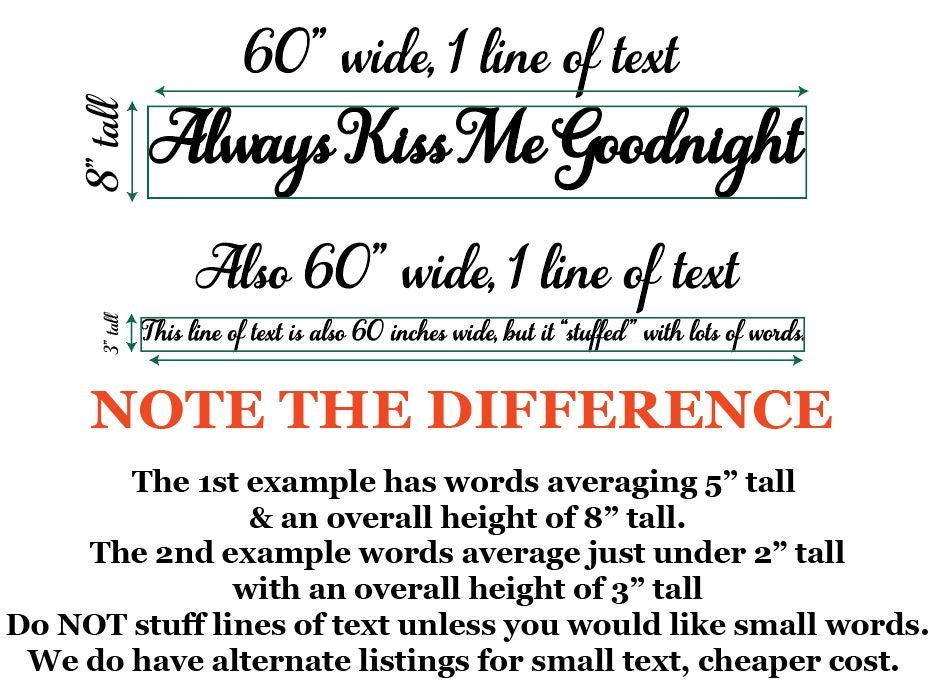 Custom wood words - Custom Phrases - Personalize any custom phrase