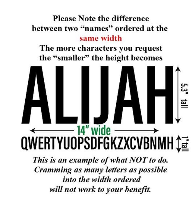 All capital custom wood Letters - Personalized Name sign - All individual letters