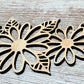 Wood Floral Cut out, Flower shapes, Wooden floral pattern for wood signs, wood flowery cutout, wood blanks shapes for crafts, unfinished DIY