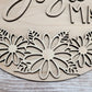Wood Floral Cut out, Flower shapes, Wooden floral pattern for wood signs, wood flowery cutout, wood blanks shapes for crafts, unfinished DIY