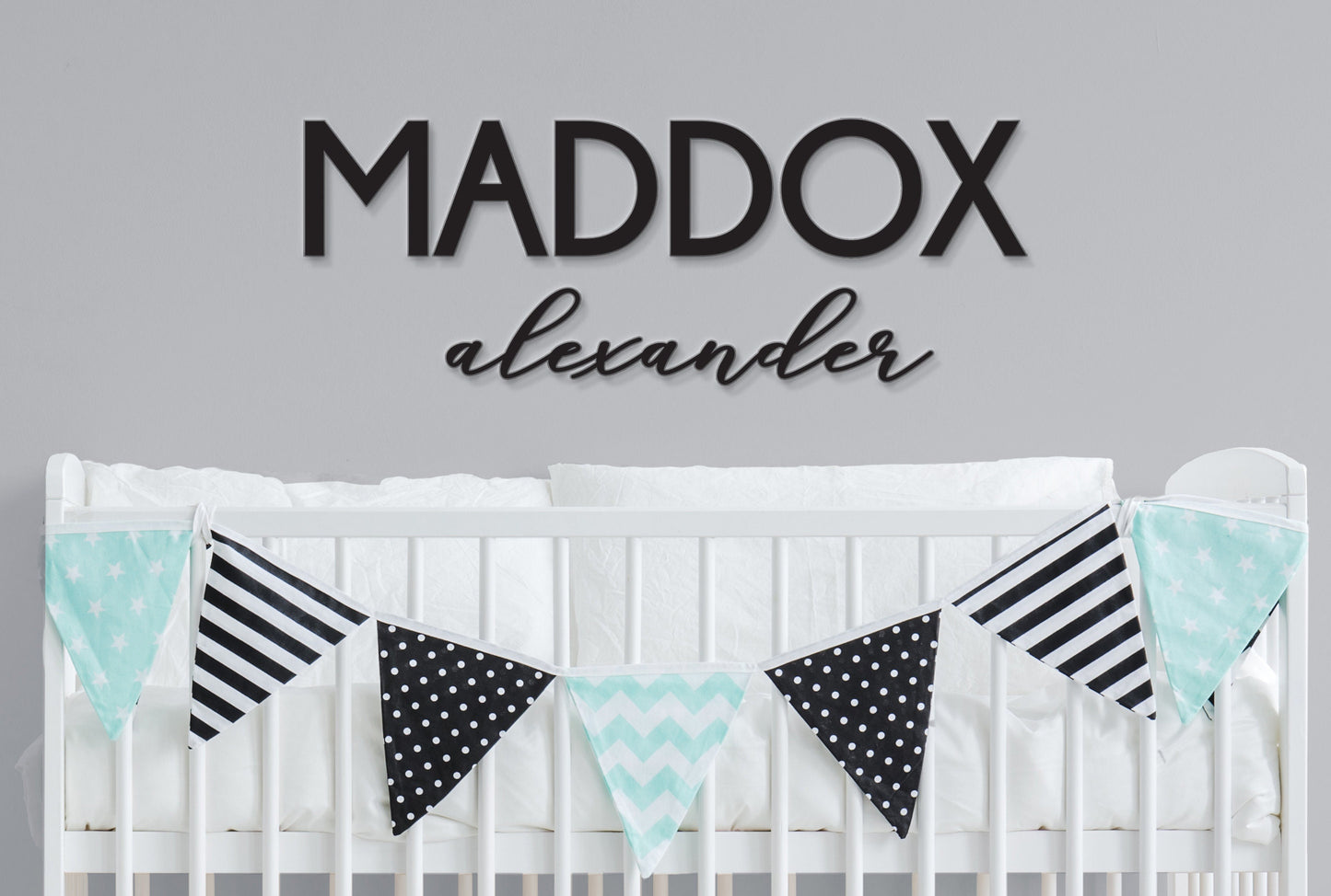 Custom Name Sign, First is in all capital letters & Middle Name is cursive, with first letter lowercased. Personalized Name Sign, Handwritten Font Personalized Wood Name Sign. Wooden Name Childrens Name sign. Various colors and sizes available