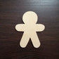 Gingerbread man Wood Cut Out shape, Wooden Gingerbread man - Unfinished, DIY Wood Blank, Christmas wood blank, Wood Crafts, Holiday Ornaments