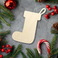 Christmas Stocking Wood Cut out Shape, Wooden Unfinished, DIY Wood Blank, Christmas wood blank, Wood Crafts, Holiday Ornaments