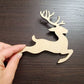 Reindeer Wood Shape, Wood Reindeer Shape, Unfinished, DIY Wood Blank, Christmas wood blank, Santa's Reindeer, Wood Crafts, Holiday Ornaments