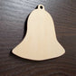 Christmas Bell Wood Cut out Shape, Wooden Bell - Unfinished, DIY Wood Blank, Christmas wood blank, Wood Crafts, Holiday Ornaments