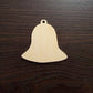 Christmas Bell Wood Cut out Shape, Wooden Bell - Unfinished, DIY Wood Blank, Christmas wood blank, Wood Crafts, Holiday Ornaments