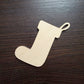 Christmas Stocking Wood Cut out Shape, Wooden Unfinished, DIY Wood Blank, Christmas wood blank, Wood Crafts, Holiday Ornaments