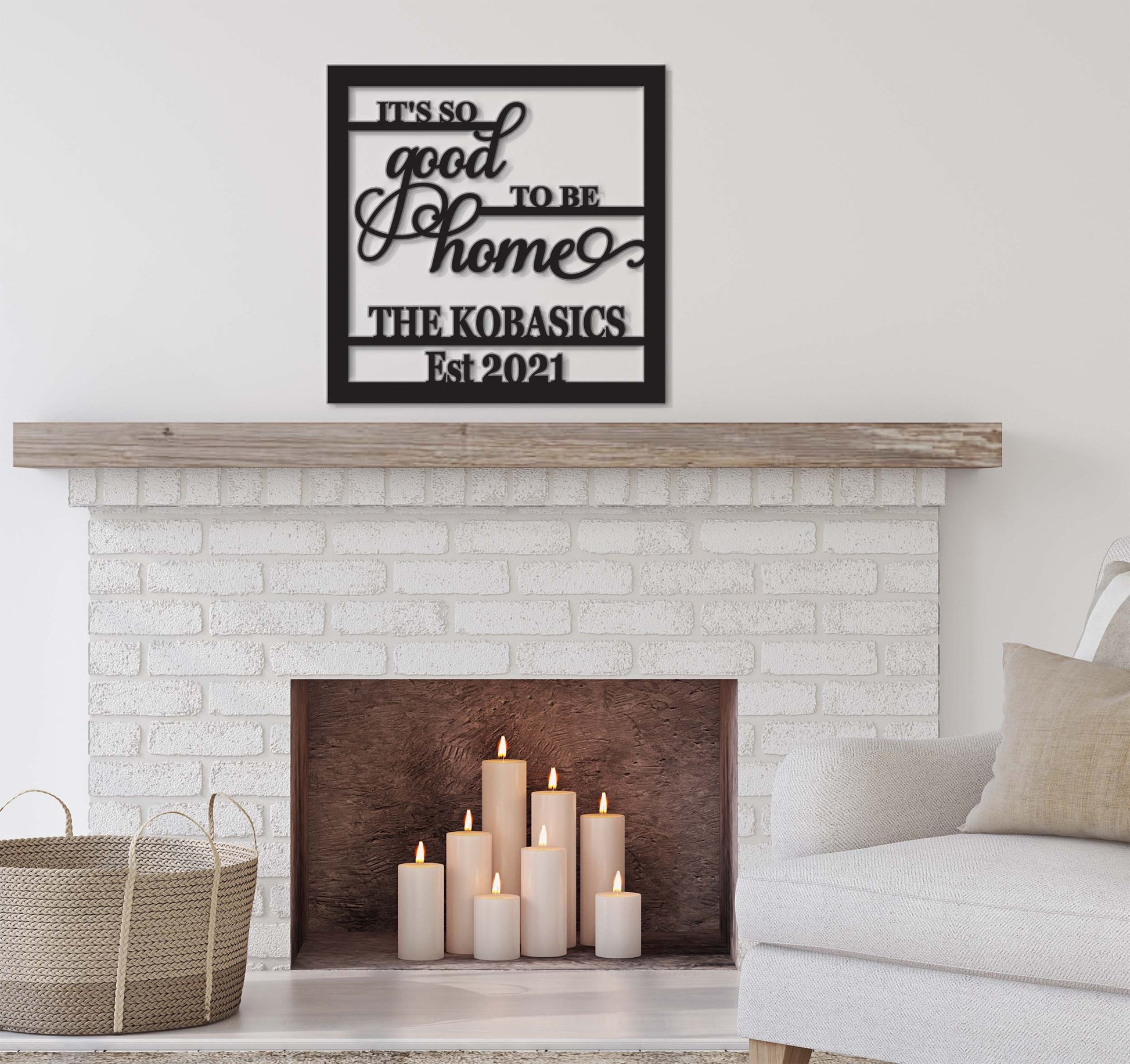 Its good to be home, Custom Wooden Name Sign with Est year, Housewarming or Newly Wed Gift