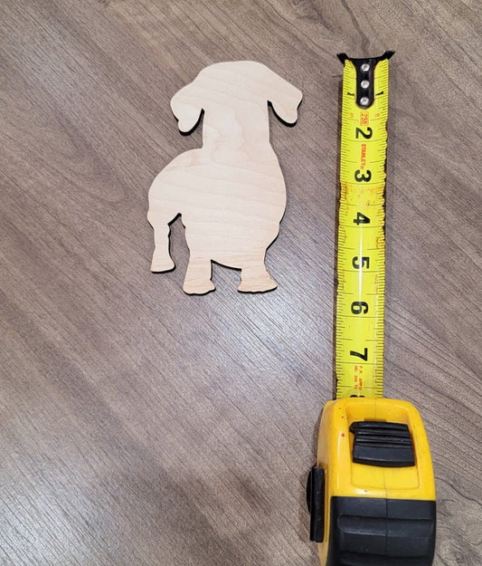 Dachshund Wood Shape, Wooden Dachshund Blank, Unfinished Dachshund wood blank, Dog, Pet, Arts Crafts DIY Projects, 1/4 inch thick Weiner dog