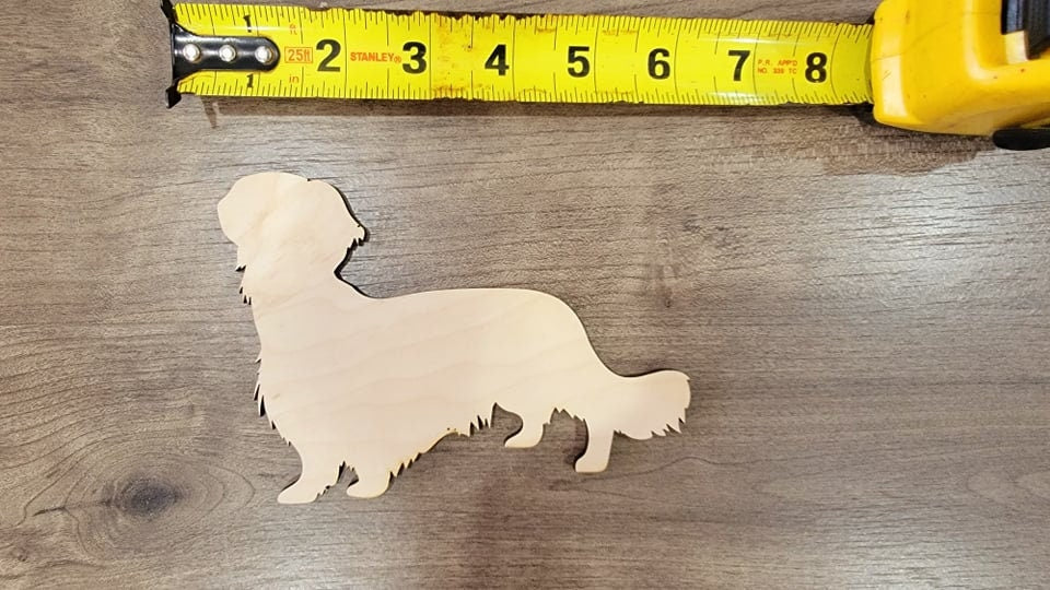 Dachshund Wood Shape, Wooden Dachshund Blank, Unfinished Dachshund wood blank, Dog, Pet, Arts Crafts DIY Projects, 1/4 inch thick Weiner dog
