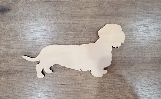 Dachshund Wood Shape, Wooden Dachshund Blank, Unfinished Dachshund wood blank, Dog, Pet, Arts Crafts DIY Projects, 1/4 inch thick Weiner dog