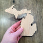 Michigan Ornaments, Bulk wood cut out Blanks, Unfinished, state Shaped Wood Ornament, DIY, Christmas ornaments, Blanks for Crafts, sign making
