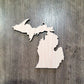 Michigan Ornaments, Bulk wood cut out Blanks, Unfinished, state Shaped Wood Ornament, DIY, Christmas ornaments, Blanks for Crafts, sign making