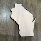 Wisconsin Ornaments, Bulk wood cut out Blanks, Unfinished, state Shaped Wood Ornament, DIY, Christmas ornaments, Blanks for Crafts, sign making