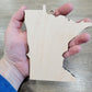 Minnesota Ornaments, Bulk wood Cut out Blanks, Unfinished, state Shaped Wood Ornament, DIY, Christmas ornaments, Blanks for Crafts, sign making
