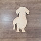 Dachshund Wood Shape, Wooden Dachshund Blank, Unfinished Dachshund wood blank, Dog, Pet, Arts Crafts DIY Projects, 1/4 inch thick Weiner dog
